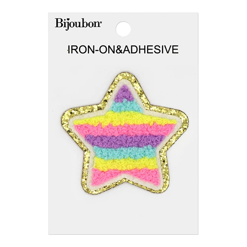 Chenille Patch-Rainbow Star